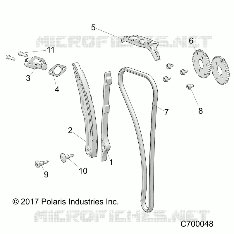 CAM CATENA AND TENSIONER