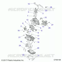 ENGINE, CRANKCASE AND ALBERO MOTORE