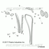 CAM CATENA AND TENSIONER