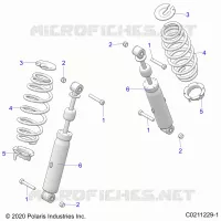 SOSPENSIONE POSTERIORE SHOCK AND MOUNTING