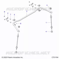 SUSPENSION, REAR BARRA DI STABILIZZAZIONE
