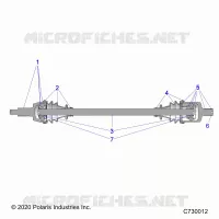 TRASMISSIONE, FRONT HALF SHAFT