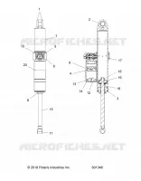 SUSPENSION, AMMORTIZZATORE POSTERIORE TRACK (7045297)