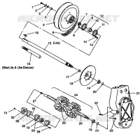 TRASMISSIONE ASSEMBLY LITE/0933433,STARLITE/0933427 and  LITE DELUXE/0933431 (4922972297015A)