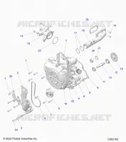 ENGINE, SISTEMA DI RAFFREDDAMENTO/WATER PUMP