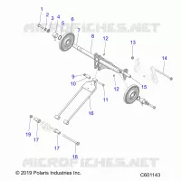 SUSPENSION, POSTERIORE COPPIA ARM