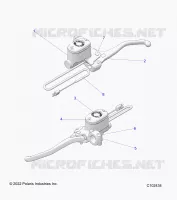 FRENO ANTERIORE BRAKE LEVER AND MASTER CYLINDER