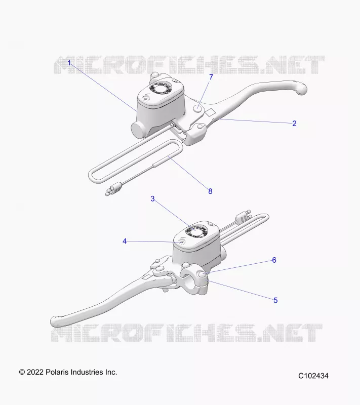 FRENO ANTERIORE BRAKE LEVER AND MASTER CYLINDER