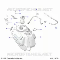 SISTEMA DI ALIMENTAZIONE CARBURANTE, FUEL TANK ASM.