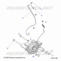 TRASMISSIONE, FRONT GEARCASE MOUNTING