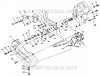 SCATOLA DEGLI INGRANAGGI/FRENO and copertura della catena MOUNTING 6X6 400L W968740 and 6X6 400L Norwe (4935963596C013)