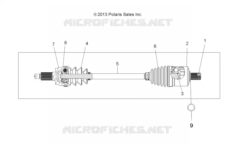 TRASMISSIONE, DRIVE SHAFT, FRONT (TO 2/15/16)