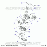 ENGINE, CRANKCASE AND ALBERO MOTORE
