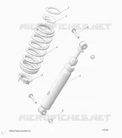 SUSPENSION, REAR SHOCK MONTAGGIO