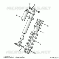 SUSPENSION, SHOCK ANTERIORE MOUNTING