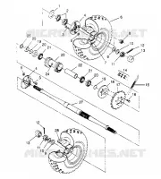 TRAZIONE POSTERIORE MONTAGGIO 6x6 300 W948730 (4926792679C010)