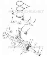 ALBERO MOTORE AND PISTON ASSEMBLY (4916341634033A)