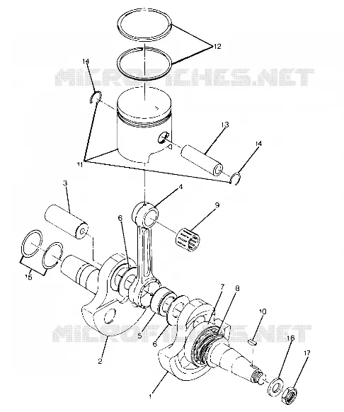 ALBERO MOTORE AND PISTON ASSEMBLY (4916341634033A)