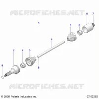 TRASMISSIONE, REAR DRIVE SHAFT 