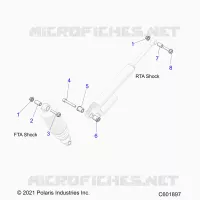 SUSPENSION, SHOCK MONTAGGIO, REAR SUSP.