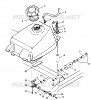 CARBURANTE TANK Magnum 2X4 W98AA42A (4945524552A011)