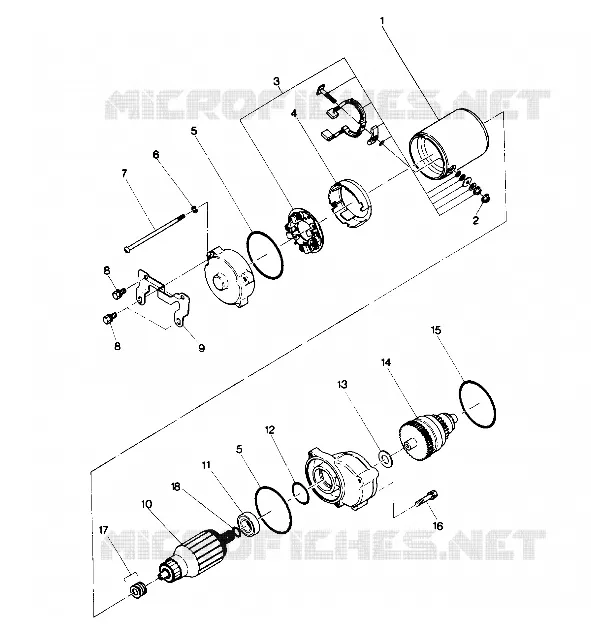 AVVIAMENTO MOTORE ASSEMBLY (4913511351042A)