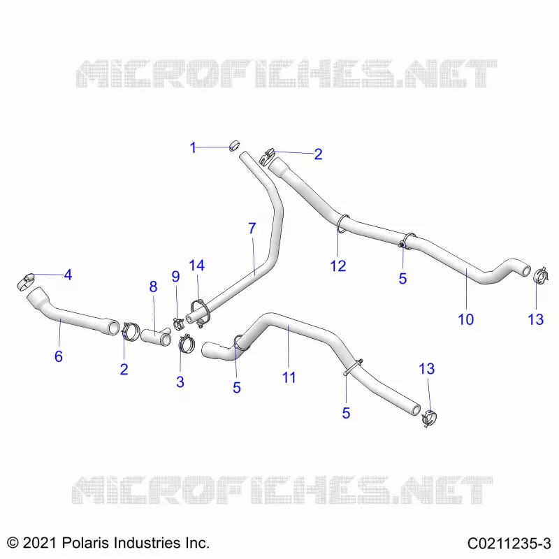 ENGINE, SISTEMA DI RAFFREDDAMENTO, HOSES