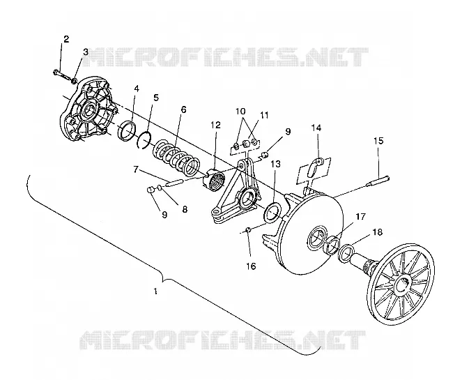 TRASMISSIONE FRIZIONE ASSEMBLY 440 / 0930760 and 440 SKS / 0930560 (4922932293023A)