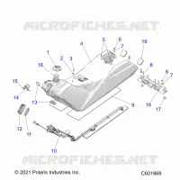 SISTEMA DI ALIMENTAZIONE CARBURANTE, FUEL TANK ASM.