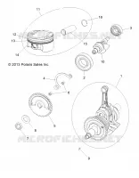 MOTORE, ALBERO MOTORE, PISTONE AND BALANCE SHAFT