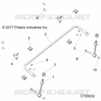 SUSPENSION, FRONT BARRA DI STABILIZZAZIONE
