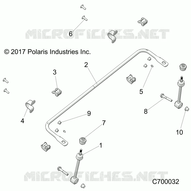 SUSPENSION, FRONT BARRA DI STABILIZZAZIONE