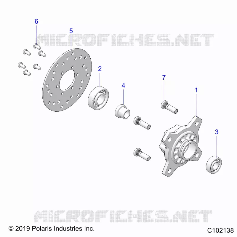 RUOTAS, FRONT HUB AND BRAKE DISK