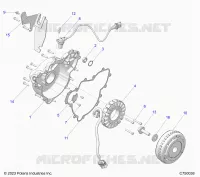 ENGINE, STATOR AND FLYRUOTA