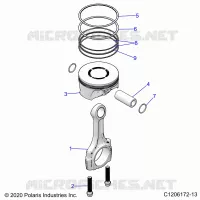ENGINE, PISTONE &amp; ROD