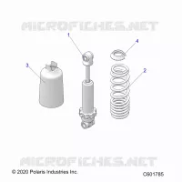 SUSPENSION, SHOCK ANTERIORE TRACK (7045511)