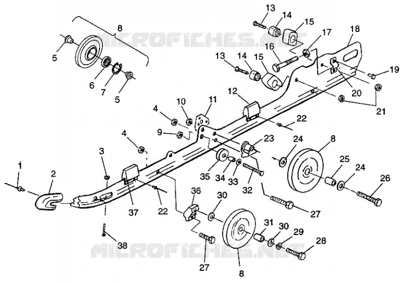 Guida di montaggio (SUSPENSION) 600 XCR 0975677, 600 XCR SE H975677 and EUROPEAN (4937963796B012)