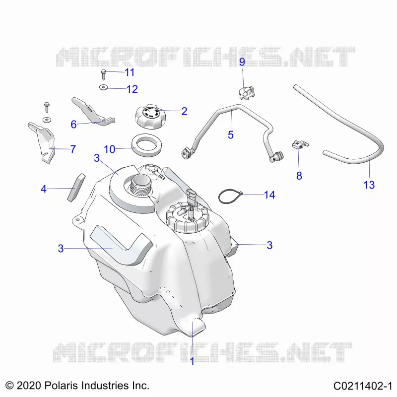 SISTEMA DI ALIMENTAZIONE CARBURANTE, FUEL TANK ASM.