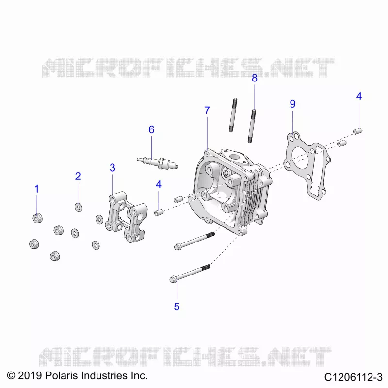 ENGINE, TESTA CILINDRO ASM