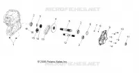 TRASMISSIONE, PRINCIPALE SCATOLA INGRANAGGI OUTPUT SHAFT
