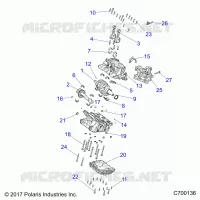 ENGINE, CRANKCASE AND ALBERO MOTORE