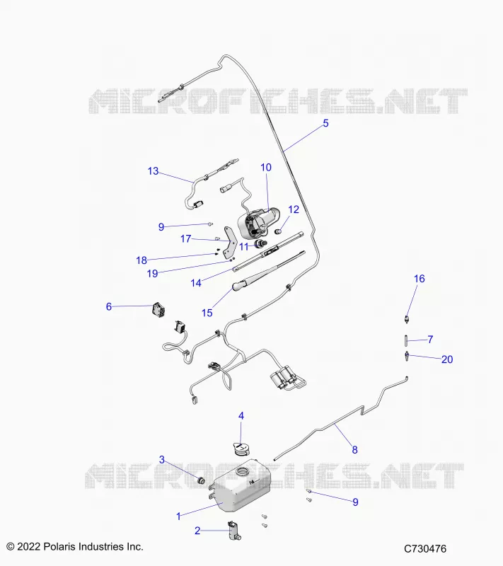 BODY, WATER BOTTLE PUMP ASM AND WIPER KIT
