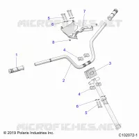 TIMONE, HANDLEBAR AND CLAMPS