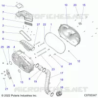 TRASMISSIONE, CLUTCH COVER AND DUCTING