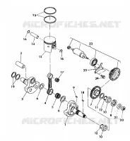 ALBERO MOTORE AND PISTONEE 350 4X4