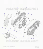 TRASMISSIONE, CLUTCH COVER ASM.- G24G5W99A/99B (C702872)