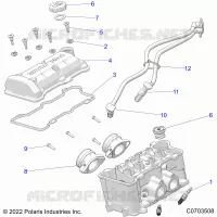 ENGINE, THROTTLE BODY AND VALVOLA COPERTURA