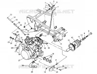 MONTAGGIO DEL MOTORE  2x4 400L W957540 (4930093009A009)