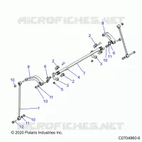 SUSPENSION, REAR BARRA DI STABILIZZAZIONE