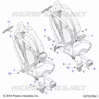 SEDE BELT MOUNTING, FRONT